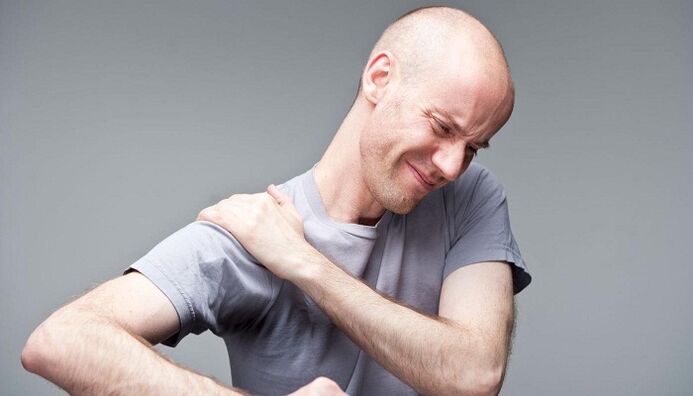 Schulterschmerzen mit Osteochondrose